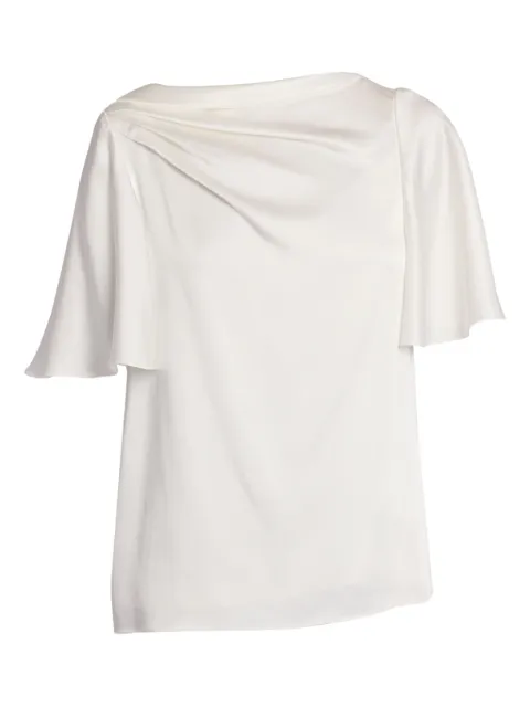ERDEM draped T-shirt White SS25T32IVFCA