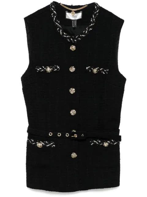 NISSA bouclé gilet Black J15745BLACK