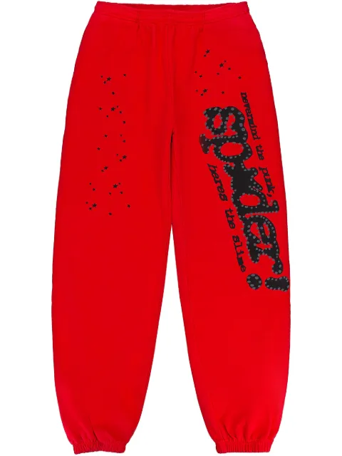 SP5DER Punk V2 "Red" track pants Red M01SS002P2RY