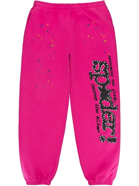 SP5DER logo-print "Magenta" track pants Pink SP5MGSP5SP