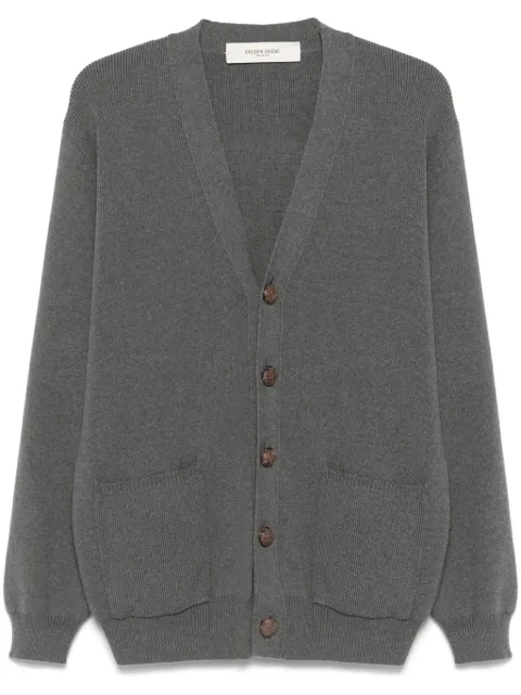 Golden Goose logo-appliqué cardigan Grey GMP00946P000662