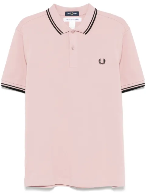 Comme Des Garçons Shirt x Fred Perry logo-embroidered polo shirt Pink FOT501S25