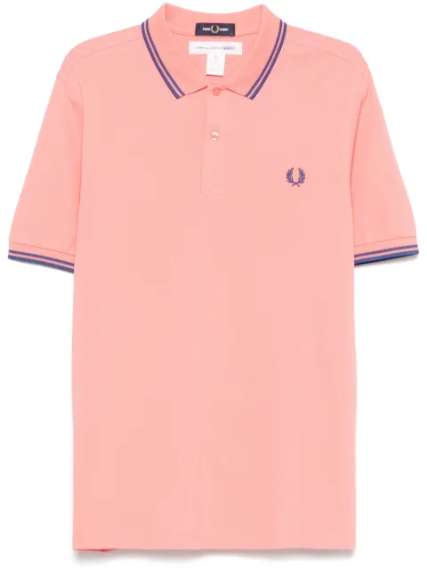 Comme Des Garçons Shirt x Fred Perry logo-embroidered polo shirt Pink FOT501S25
