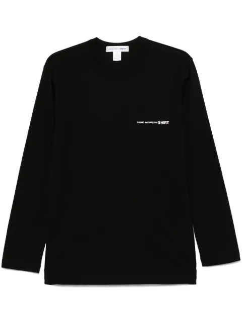 Comme Des Garçons Shirt logo-print T-shirt Black FOT025S25