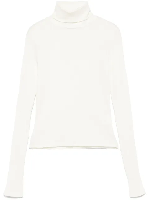 RE/DONE ribbed roll-neck top White 79102WTRTLNK