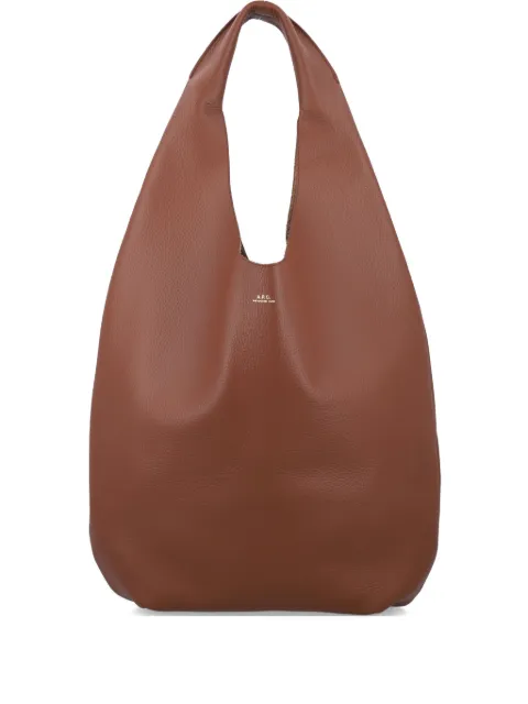 A.P.C. grained leather shoulder bag Brown F67008PXCBC