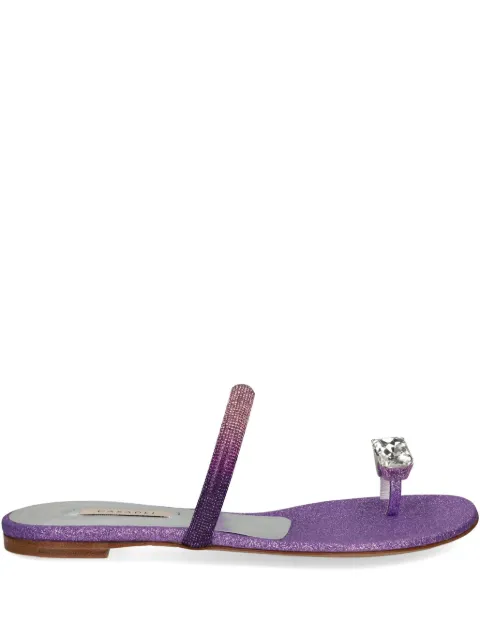 Casadei ring-detail slides Purple 1N216V0001C2020