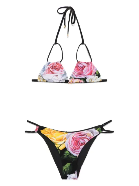 Dolce & Gabbana DNA floral-print bikini Black O8A04JFSG9R