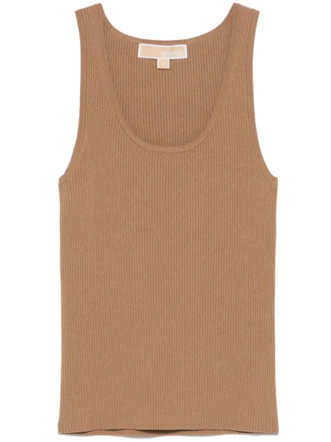 Michael Kors ribbed-knit tank top Brown MR5615433D