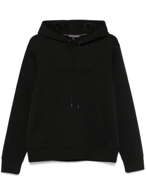 Michael Kors logo-embossed hoodie Black CR552G25MF