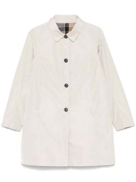Barbour Babbity reversible check-pattern trench coat Neutrals LSP0233