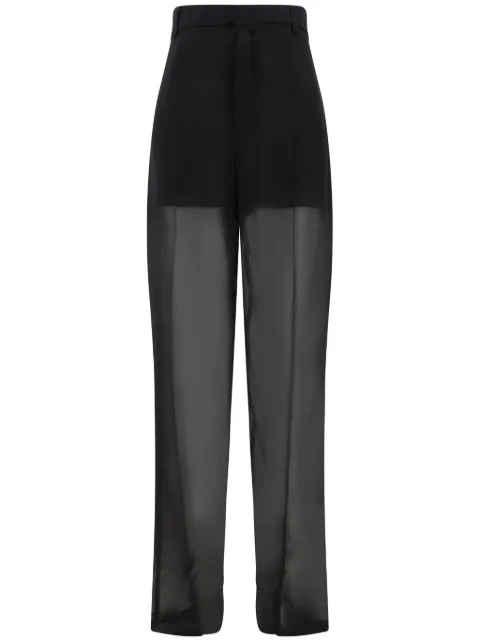 Blumarine georgette trousers Black P522P164A
