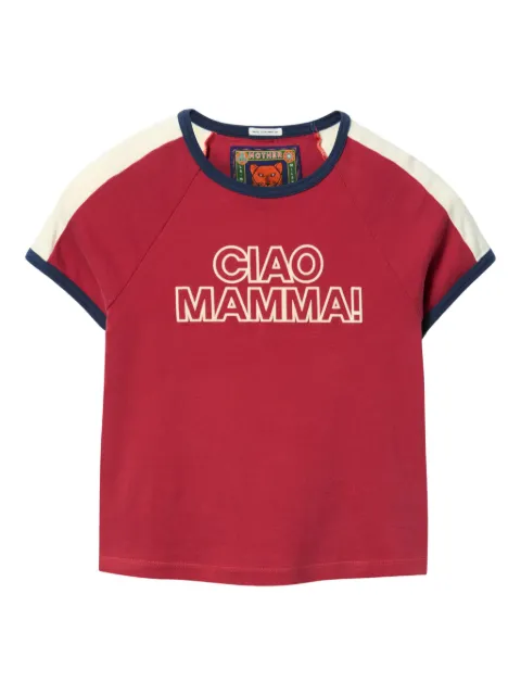 La DoubleJ x Mother Itty Bitty Concert Racer T-shirt Red TSH0062JER058MAM03RE01