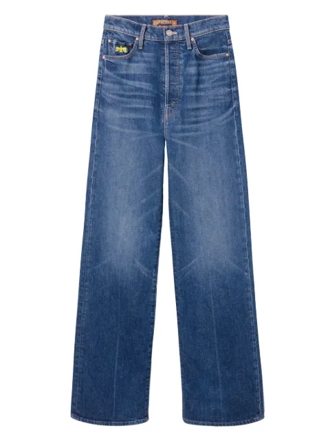La DoubleJ x Mother The Tune Up Maven Sneak jeans Blue TRO0166DEN011MDC01BU03
