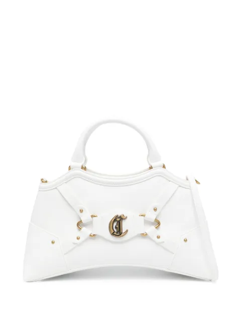 Just Cavalli logo-plaque tote bag White 78RA4BL5ZSB22