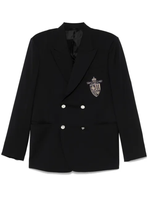 FENDI patch-detail blazer Blue FJ0709AU6G