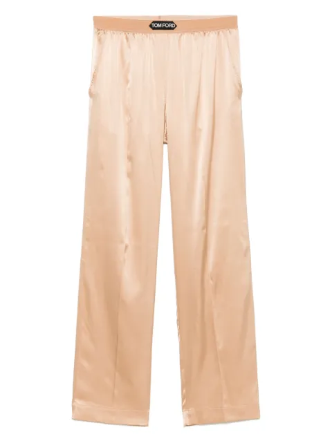 TOM FORD satin pajama bottoms Neutrals PAW397FAX881