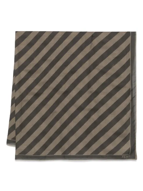 FENDI striped scarf Green FXS323AUUC