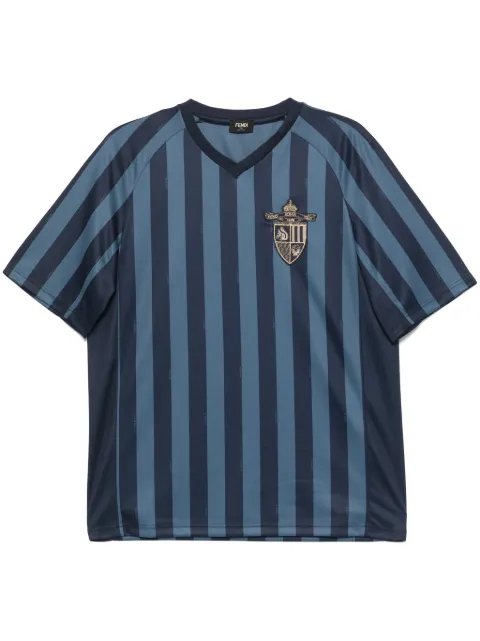 FENDI striped T-shirt Blue FAF747AU8T