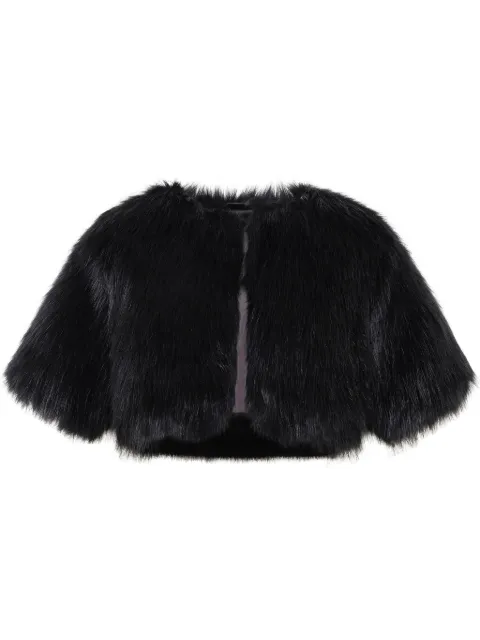 Unreal Fur Love A Fur Bolero Black URF6000095