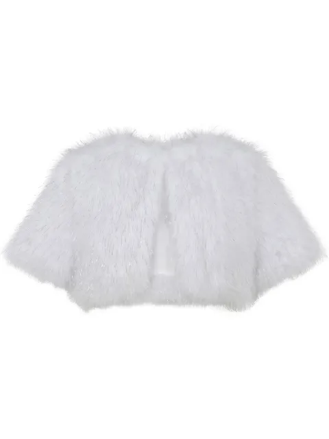 Unreal Fur Wings bolero jacket White URF6000345