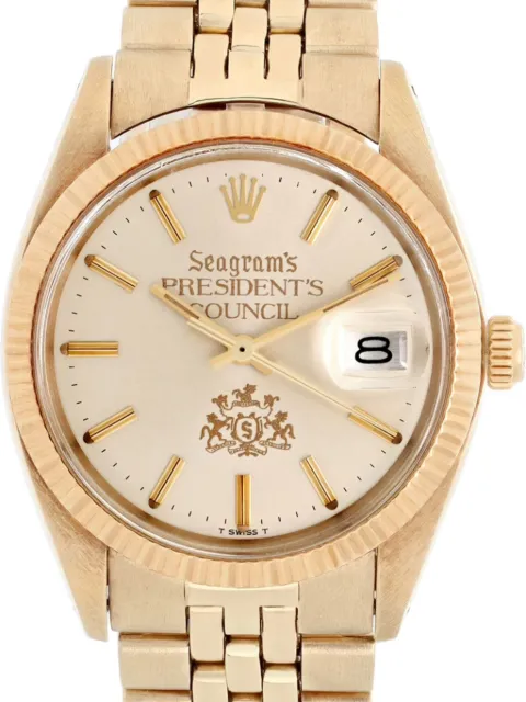 Rolex x Seagram's Date 34mm Gold 1505