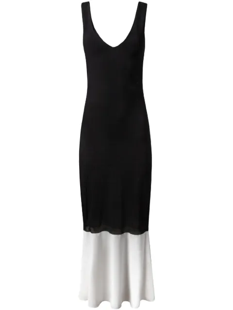 Alejandra Alonso Rojas ruffled-trim dress Black K796BVIS