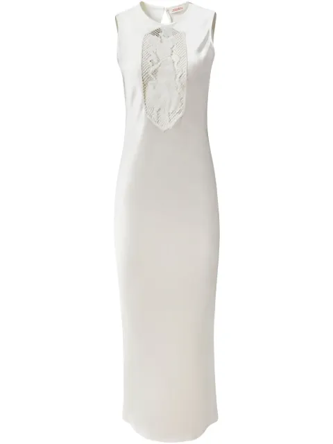 Alejandra Alonso Rojas cut-out midi dress Neutrals D665EBHC