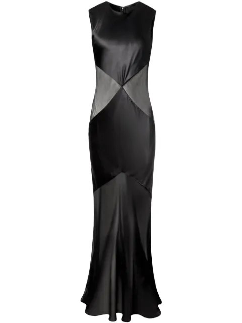 Alejandra Alonso Rojas cut-out gown dress Black D799EHCH