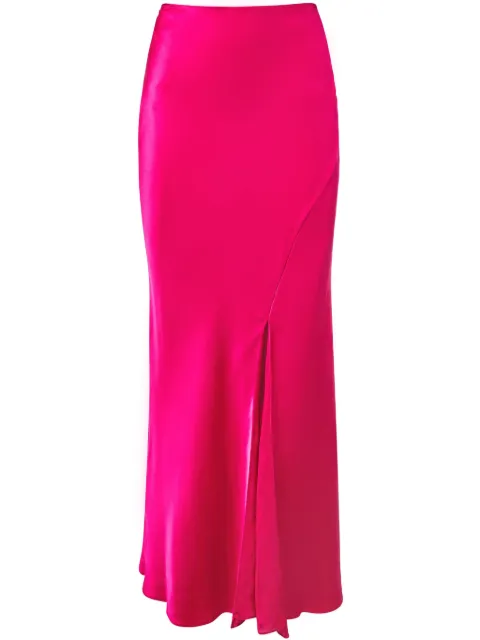 Alejandra Alonso Rojas silk midi skirt Pink S774EHCH