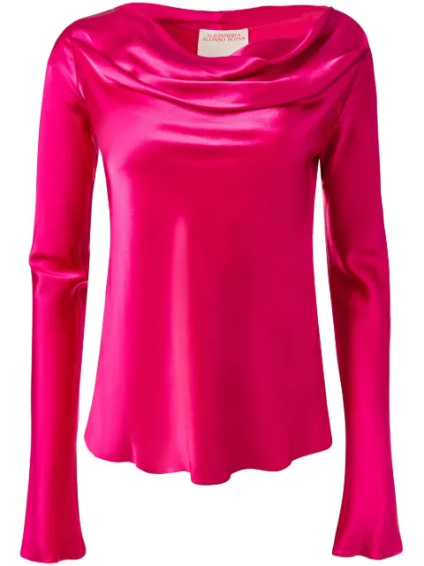 Alejandra Alonso Rojas silk blouse Pink B630ECHM
