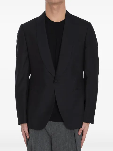 Lardini single-breasted silk blazer Black ES5809EIESE64318