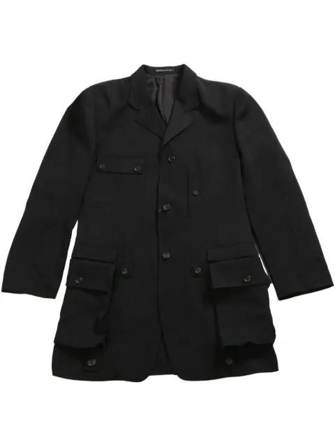 Yohji Yamamoto wool gabardine Black HPJ37100