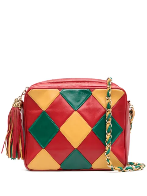 CHANEL Pre-Owned Harlequin Tassel bag Red DPRS6501