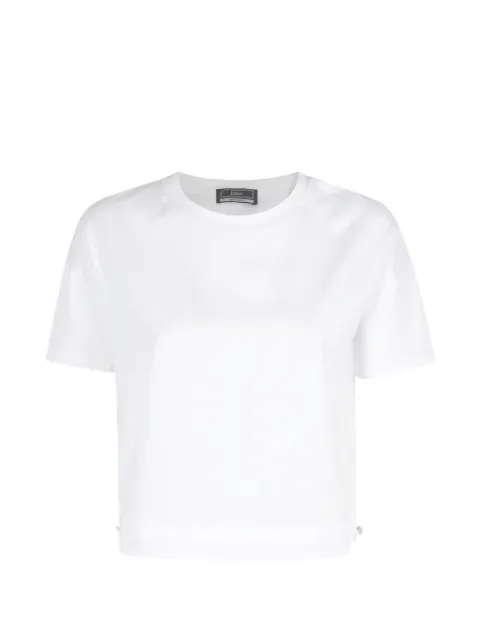 Herno drawstring-hem T-shirt White JG000264D52003