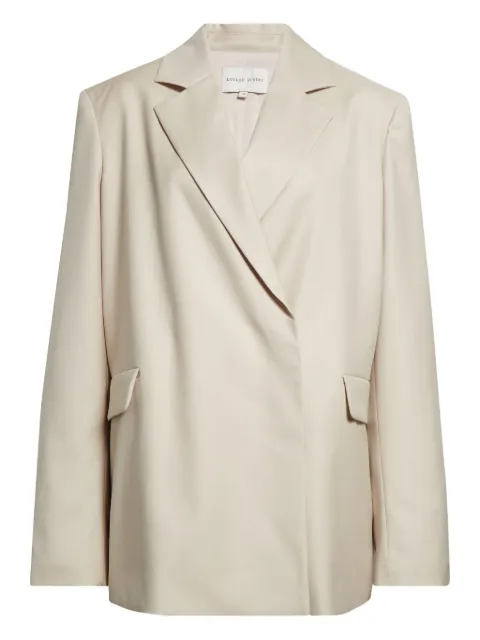 LouLou de Saison notched-lapel blazer Neutrals ARLO
