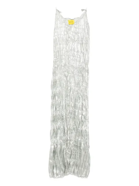 Marques'Almeida crinkled slip dress Silver PF25DR0490WRSTSLV