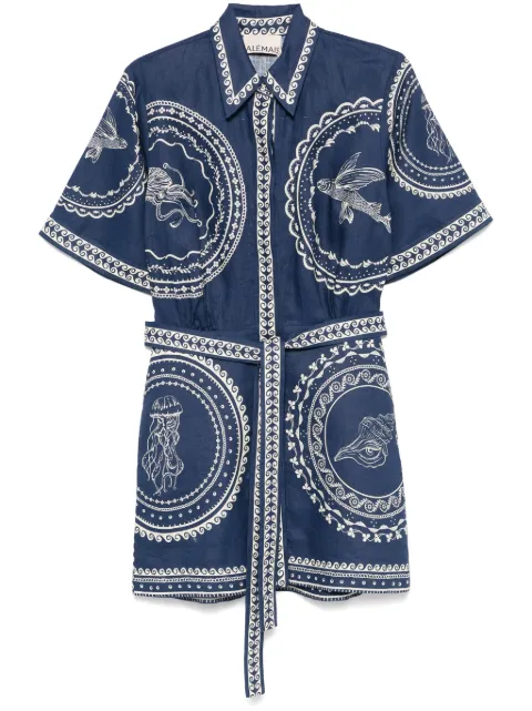 ALEMAIS Oceane mini dress Blue 5072D