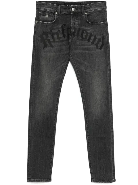 John Richmond logo-print jeans Black RMP25476JE9D