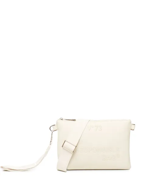 V°73 logo-engraved satchel bag Neutrals 73BS8F306RESPONSIBILITYNOW