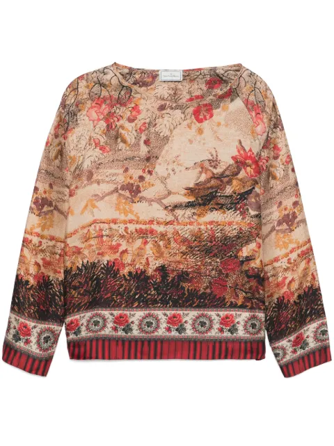 Pierre-Louis Mascia Aloe long-sleeve T-shirt Brown ALOESCML10061