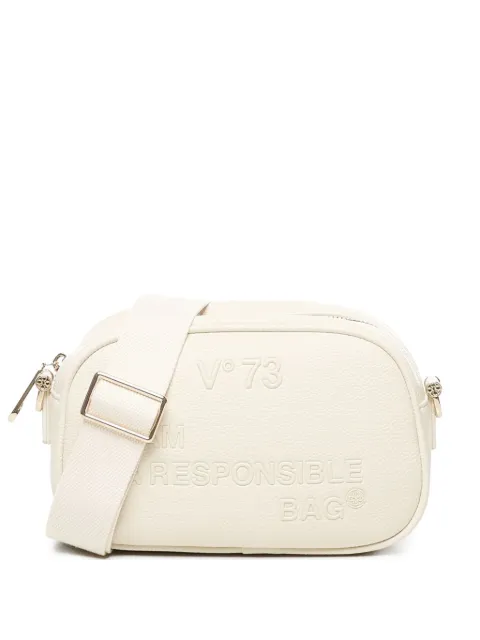 V°73 logo-engraved shoulder bag Neutrals 73BS8F304RESPONSIBILITYNOW