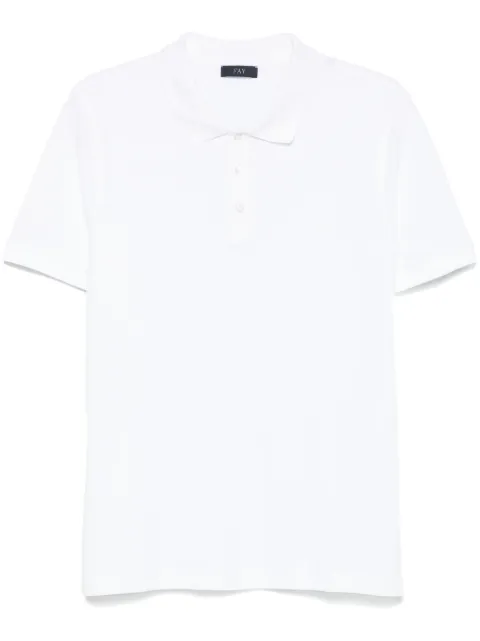 Fay piqué polo shirt White NPMB250144STDW