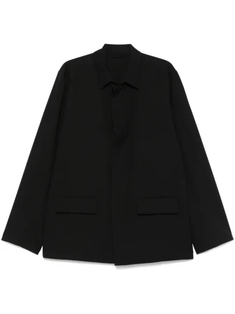 Rier poplin wool jacket Black JKT29