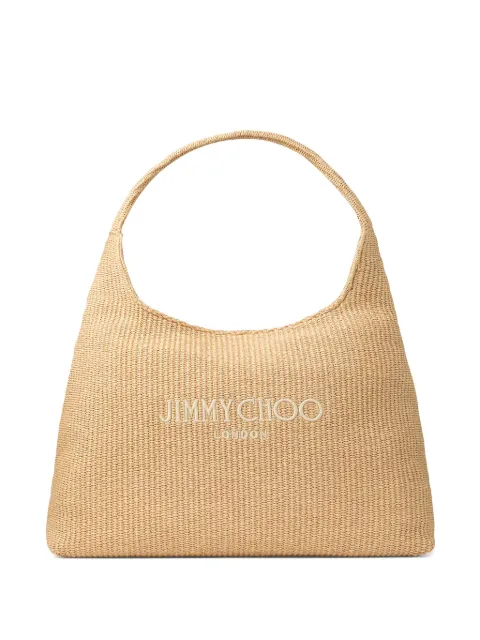 Jimmy Choo large Beach Diamond shoulder bag Neutrals BEACHDMNDHOBOLJYN