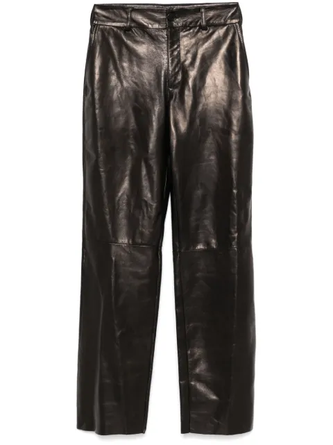 Salvatore Santoro leather trousers Black 48104D