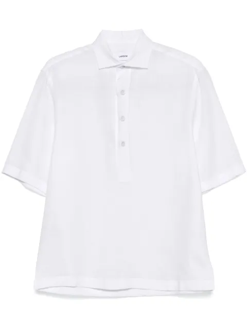 Lardini linen polo shirt White ESOLOPESC1930