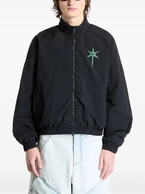 COUNTY OF MILAN Star-print bomber jacket Black CMBD009S25FAB0011052