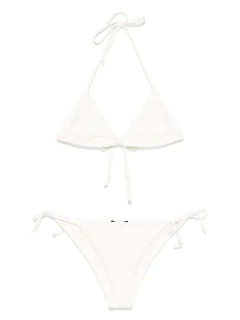 Balmain logo-print bikini White BKB901510