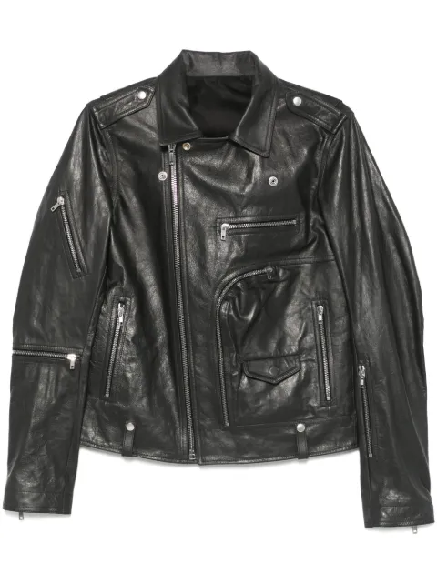 Rick Owens Jumbo Bauhaus Stooges biker jacket Black RU01E5765LTP